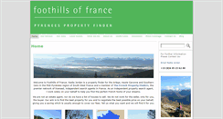 Desktop Screenshot of foothillsoffrance.com