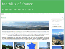 Tablet Screenshot of foothillsoffrance.com